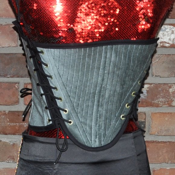 HANDMADE ONE OF A KIND CORSET- reversible - Picture 5 of 9